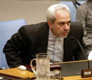 IRANIAN AMBASSADOR IN UN SECURITY COUNCIL.